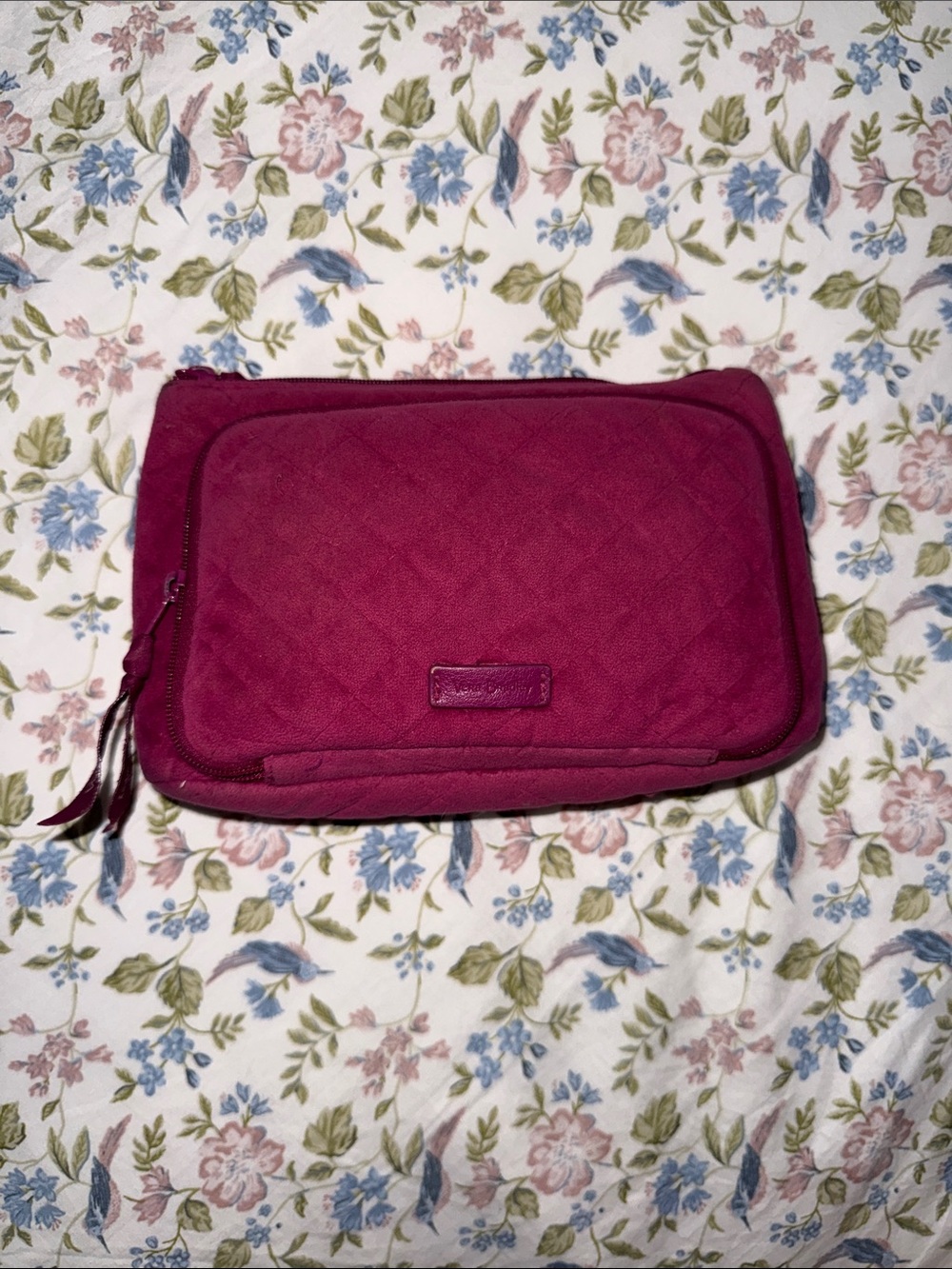 Vera Bradley Quilted Travel Organizer Pouch - Plum